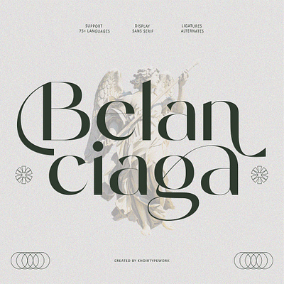 Belanciaga Font alternates brand identity branding decorative font design dispaly font font graphic design headline layout logo logotype modern font new font poster sans serif type type design typeface typography