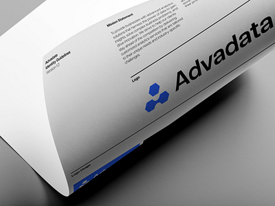Advadata abstract logo brand guidelines brand identity brand style guide branding design logo logo design minimalist logo modern logo poster technology