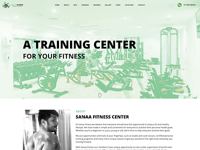 Sanaa Fitness custom php template design php custom template ui wordpress custom theme