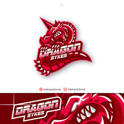 Dragon esport logo animation brand brand identity branding design dragon dragon logo esport graphic design illustration logo vector