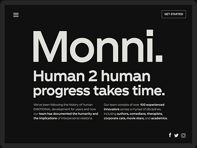 Monni Font Web Concept black black and white branding concept design font design fonts gotham graphic design helvetica ipad matt chansky monni pad typeface typography web concept web design