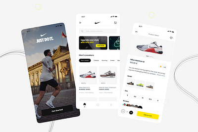 Nike App Redesign app mobile design ui design ux nike nike app nike redesign shoes app design ui ux