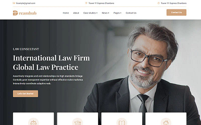 Dreamhub Lawyer and law HTML5 Template accountant advocacy advocate agency attorney business client constitution consultant consulting corporate help justice law law firm features: lawyer lawyers legal services support