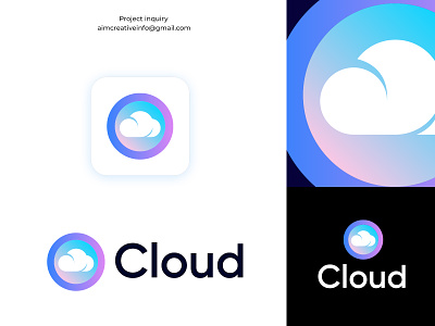 Cloud logo brand brand development brand identity brand mark branding business company cloud data cloud store creative data geometric logo logo designer logo identity design logodesigner monogram professional logo software logo