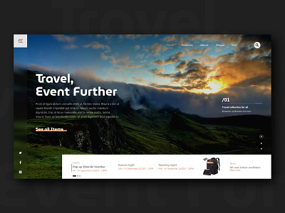 Travel landing page dailyui design e commerce graphic design landing page landing page shot modern mountain shoot travel travel agent travel package ui web web design