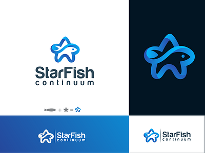 Starfish Logo Design brand identity branding corporate design creative logo logo logo design logo designer oceanicsymbol seastarlogo starfishlogo visualidentity
