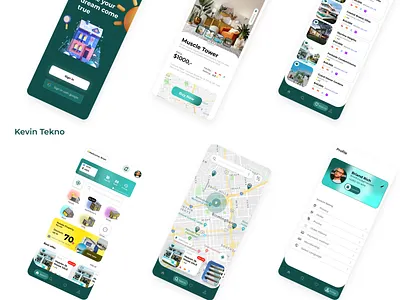 Property sales App UI Design design mobile property ui