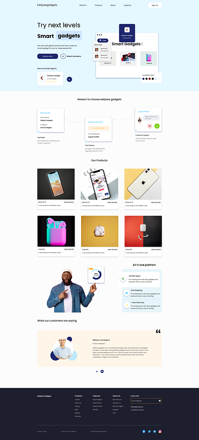 Eddyies Gadgets branding design graphic design ui ux