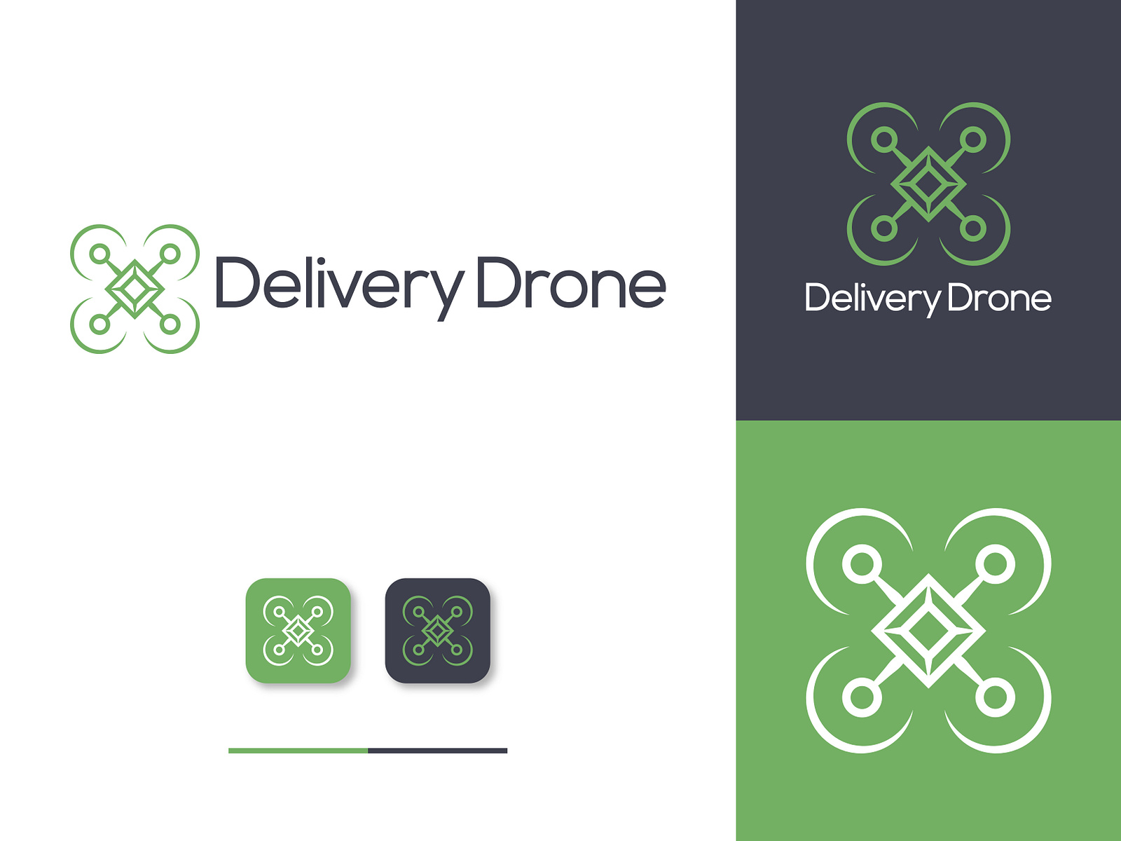 Drone, Delivery Drone Logo, Drone Logo Design by Khaled Pappu on Dribbble