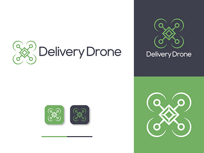 Drone, Delivery Drone Logo, Drone Logo Design box shipping branding creative logo delivery drone delivery drone logo drone logo food drone delivery logo graphic design graphic lab khaled pappu kp graphic lab kp logo lab logo logo design logo lab minimal logo