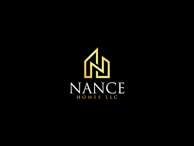 Nance Homes LLC Logo Design branding business creative logo custom logo graphic design home letter logo llc logo real estate