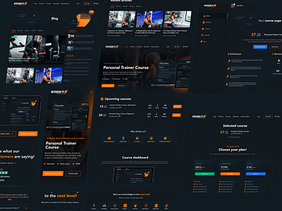 Personal Trainer Course Website design course website fitness online course online course website personal trainer personal trainer website ui ux web design website design