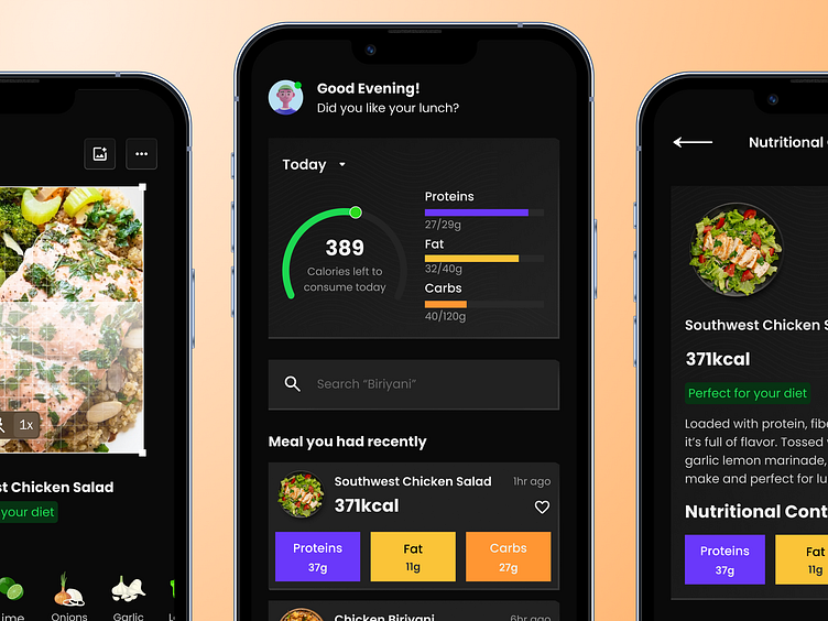Food scanner App Interface Design by Deep Chatterjee on Dribbble