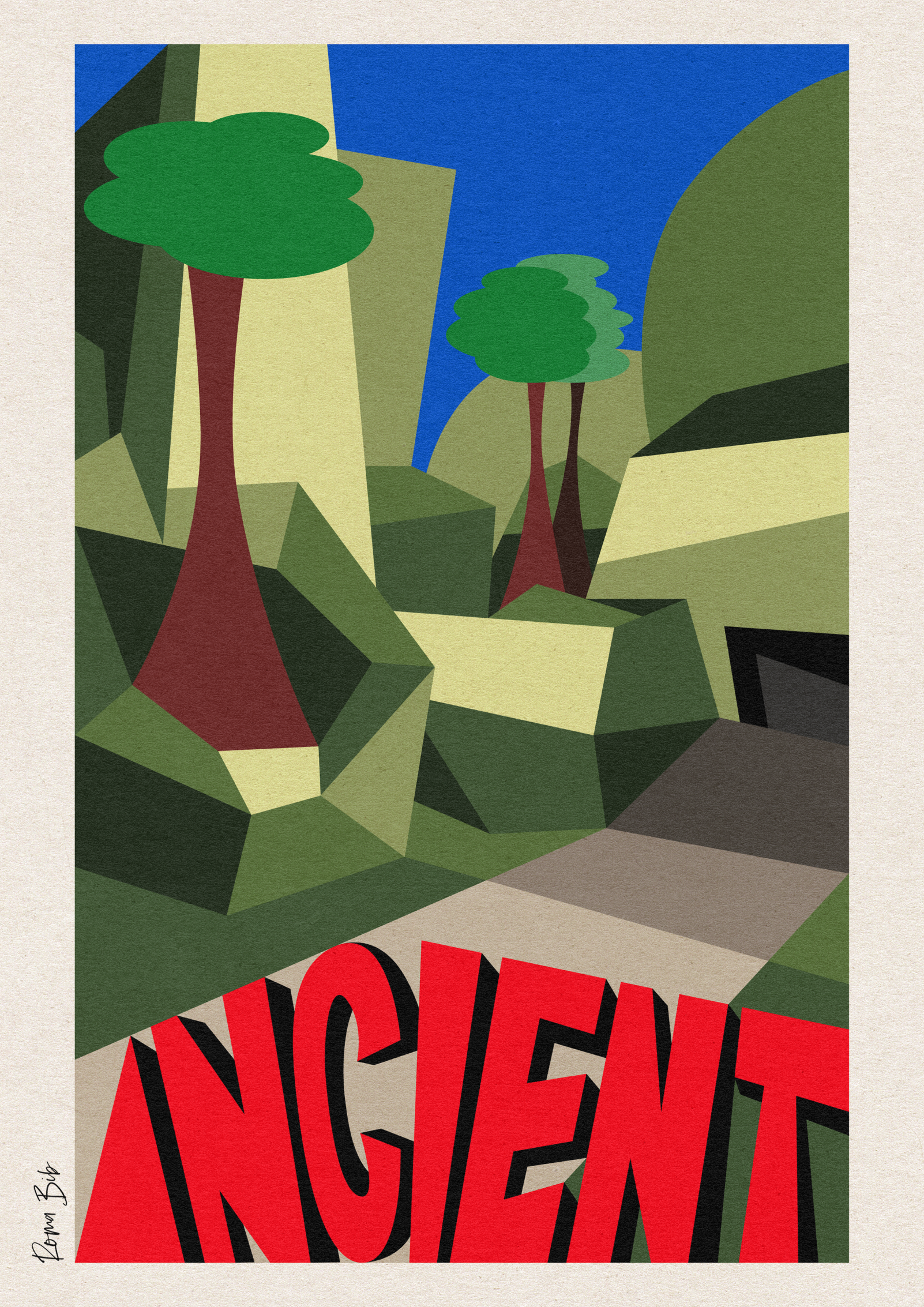 Ancient art digital art graphic design illustration poster print vector