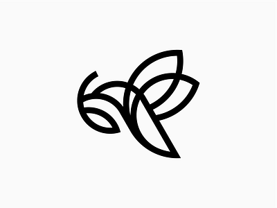 The Bird art bird branch branding concept design flight fly graphic design illustration leaf line logo