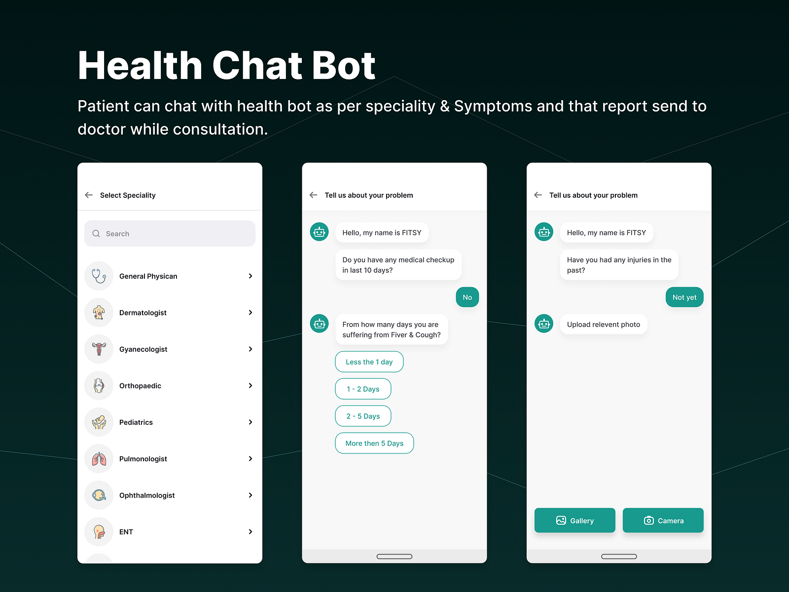 Chat Bot for THS by Rushabh Patel on Dribbble