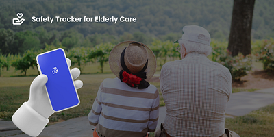 Safety Tracker for Elderly Care app branding design edlerly care figma landing page logo mobile app mobile design safety tracking app ui ux