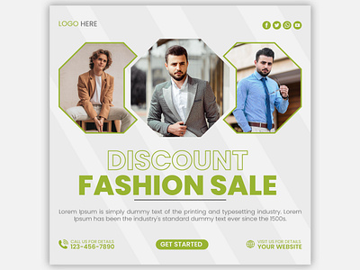 Fashion banner | Social media design | Ads | Banner agrafixer design discount eid sale fashion sale graphic design instagram post social media post ui