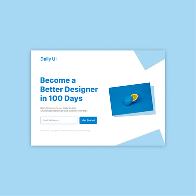 Redesign Daily UI Landing Page #dailyui #100 web design