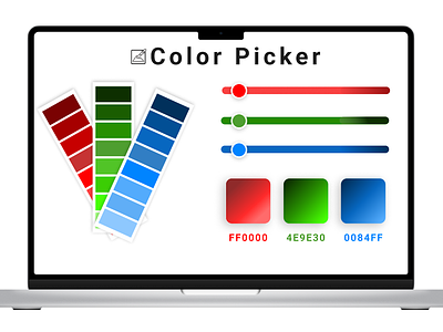 #DailyUI, Day-060:- Color Picker branding color picker concept dailyui dailyuichallenge design graphic design logo ui vector