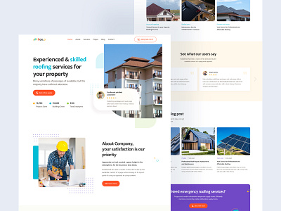 Rox.o - Roofing agency website design agency agency website digital agency e commerce website design illustration landing page design real estate website roof agency roofing website ui ui design ui designer uiux design ux research