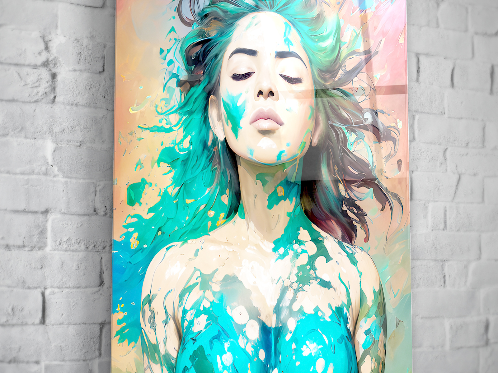 Painted Woman 3 by The House of Art on Dribbble