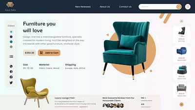 Furniture Web Design🥳 design ecommerce furniture web landing page ui ux web furniture web landing page web login page web ui web ux
