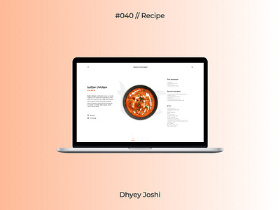 Day 040 - Recipe 040 branding challenges community dailyui design figma illustration logo mobile recipe ui ux website