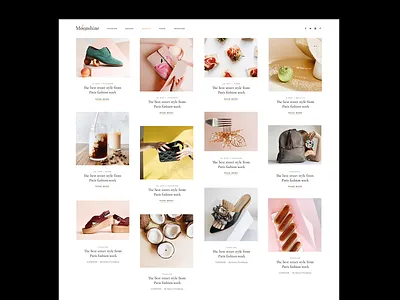Pastel Blog List blog blogging design fashion lifestyle list modern popular posts stories ui web webdesign website wordpress