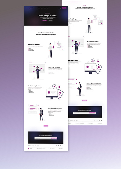Landing Page animation branding design graphic design landing page logo motion graphics ui website