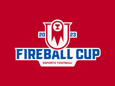 Fireball cup eSoprts Football badge brand designer branding cup cyber sport esports fireball football graphic designer logo logo designer logo for sale logo maker shield soccer sport logo