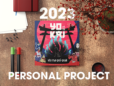 ĐỒ ÁN TỐT NGHIỆP 2023: YOKAI ARTBOOK artbook design digital art illustration monster yokai