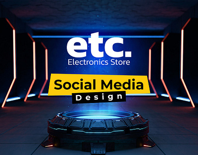 ETC Electronic Store app brand identity branding design digitalart digitalmarketing graphic design illustration logo logodesign marketing photoshop print media social media typography ui ux vector