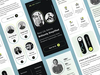 Finance Adviser - Consulting Responsive View agency attorney business consulting business development consulting consulting agency finance adviser financial landing page design mobile app mobile version product design real life adviser responsive design responsive view services ui uiux design website