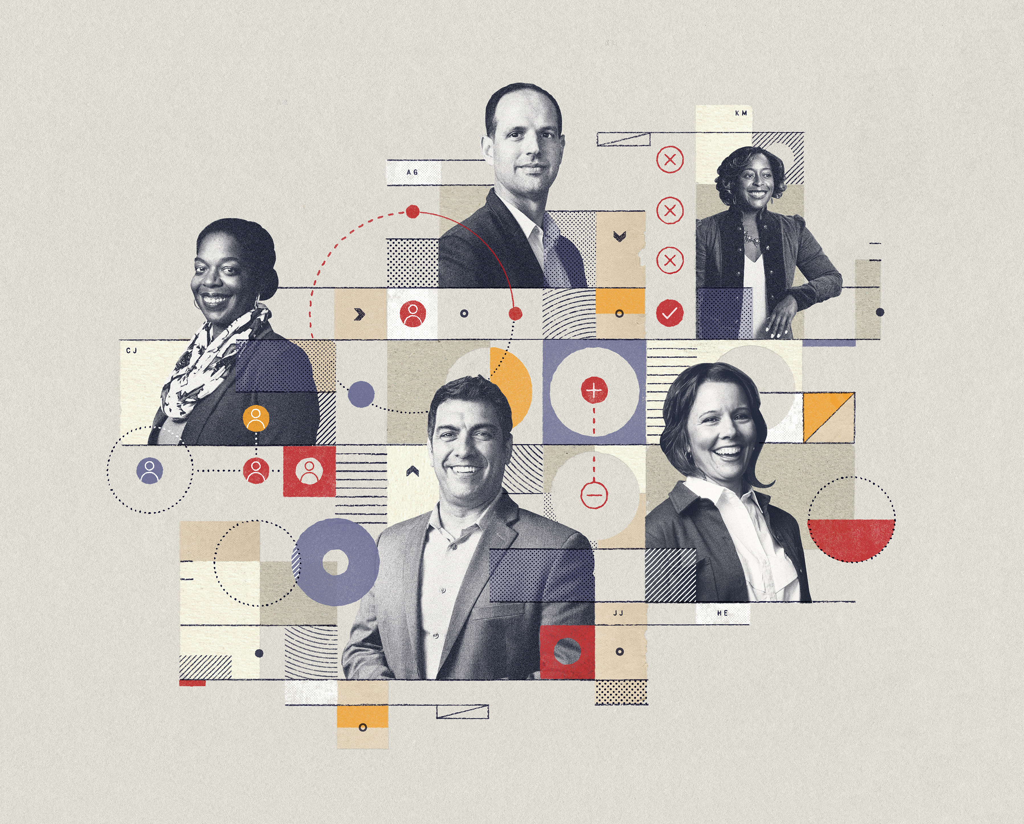 The Idea That Changed Everything art business ceo collage design digital art editorial illustration leadership magazine management profile showcase