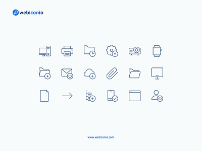 Line icons freebie icon