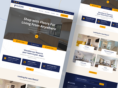 Floor Repair Service Homepage UI UX Design design illustration landing page logo user experience user interface user interface design website website concept website design