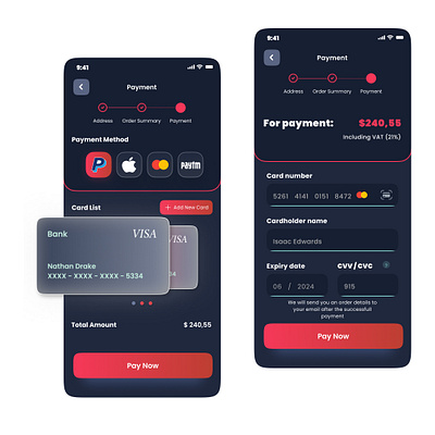 Credit Card Checkout app appdesign dailyui design ui uidesign uiinspiration uiux