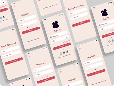 Sign In & Sign Up UI dribbble figma signin signup ui ux