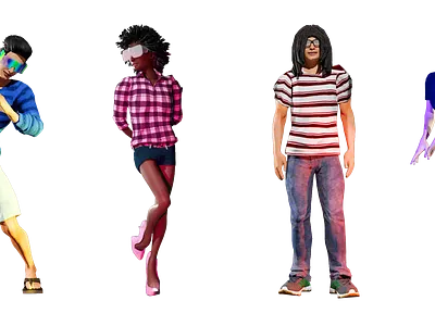 Low Poly Character Design at Dextrous 3D 3d 3d character 3d model character design