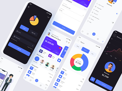 Finance Mobile Banking App android app app app design bank banking app card clean design finance finance app ios app minimal money payment personal finance savings transaction ui design ux design wallet