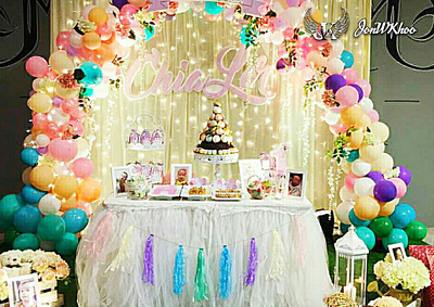 Balloon Arch Birthday 2017 | Party Backdrop birthday design graphic design illustration jonwkhoo visual art deco