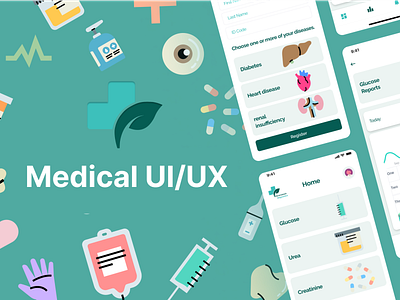 Medical UI/UX branding design graphic design ui ux