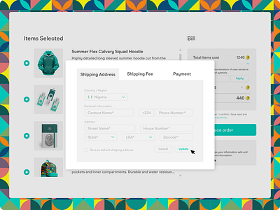 LHH E-commerce shipping and payment e commerce payment shipping ui