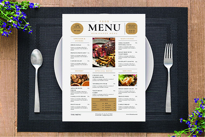 Restaurant's Menu branding demo graphic design hotel menu ui
