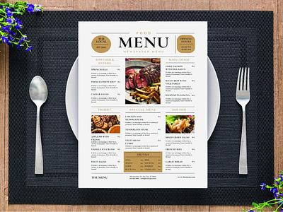 Restaurant's Menu branding demo graphic design hotel menu ui