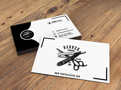 Business Card for barbers. Premium branding design graphic design illustration logo vector
