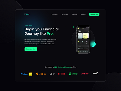 Concept Landing Page Design - Profly