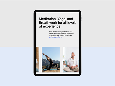 Yoga Course Website concept design ui ux web web design website