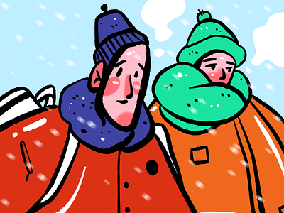 Cold outside art comic art digital art illustration procreate